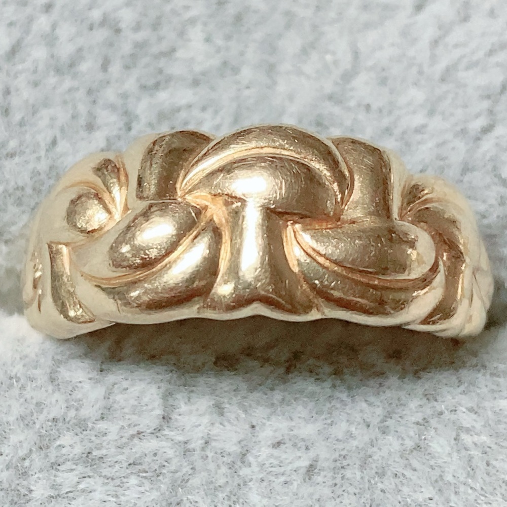 Atasay Kuyumculuk AK 14K Yellow Gold Smooth Byzantine Sz 10 Band State Ring
